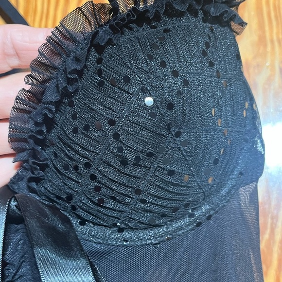 VTG Victoria’s Secret Sexy Little Things Ruffled Babydoll Top Bustier 36C Sequin - Picture 3 of 15